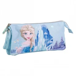 Best Estuche Portatodo de 3 Compartimentos Frozen Disney Para Niñas|Para El Cole