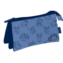 Arditex Para El Cole|Papelería Disney^Estuche portatodo triple silueta Stitch azul