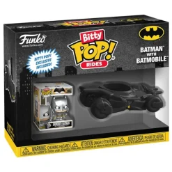 Best Figura de Vinilo DC Comics Bitty POP! Batman con Batmóvil 2,5 cm Regalos De Superhéroes Dc|Figuras Dc