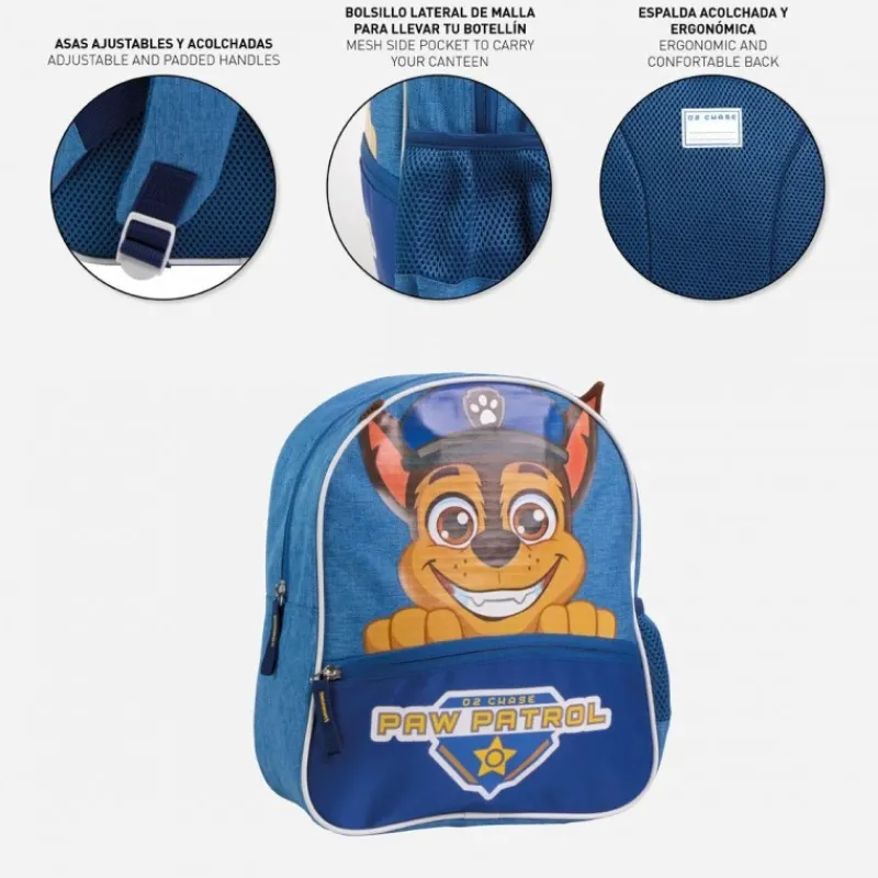 Cerdá Kids Para El Cole^Mochila Infantil Escolar Paw Patrol, 100% Poliéster, Azul