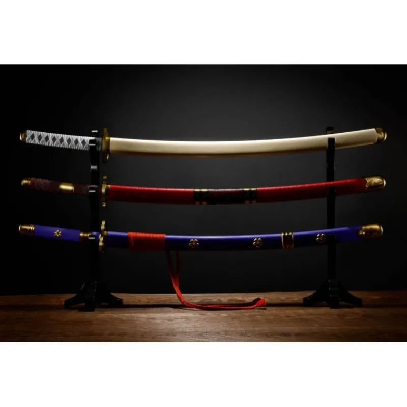 Bandai Armas, Espadas Y Escudos Disfraces|Disfraces Manga Y Anime^Set de 3 Proplicas Katanas Roronoa Zoro One Piece 95 cm