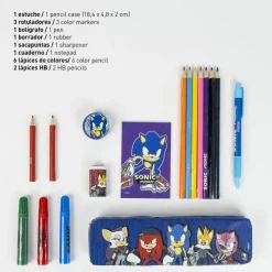 Best Set de Papelería Coloreable Sonic Prime Para El Cole