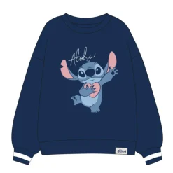 Cerdá Adult Películas Y Personajes De Disney ·Lilo Y Stitch|Ropa Disney^Sudadera Stitch azul oscuro Disney